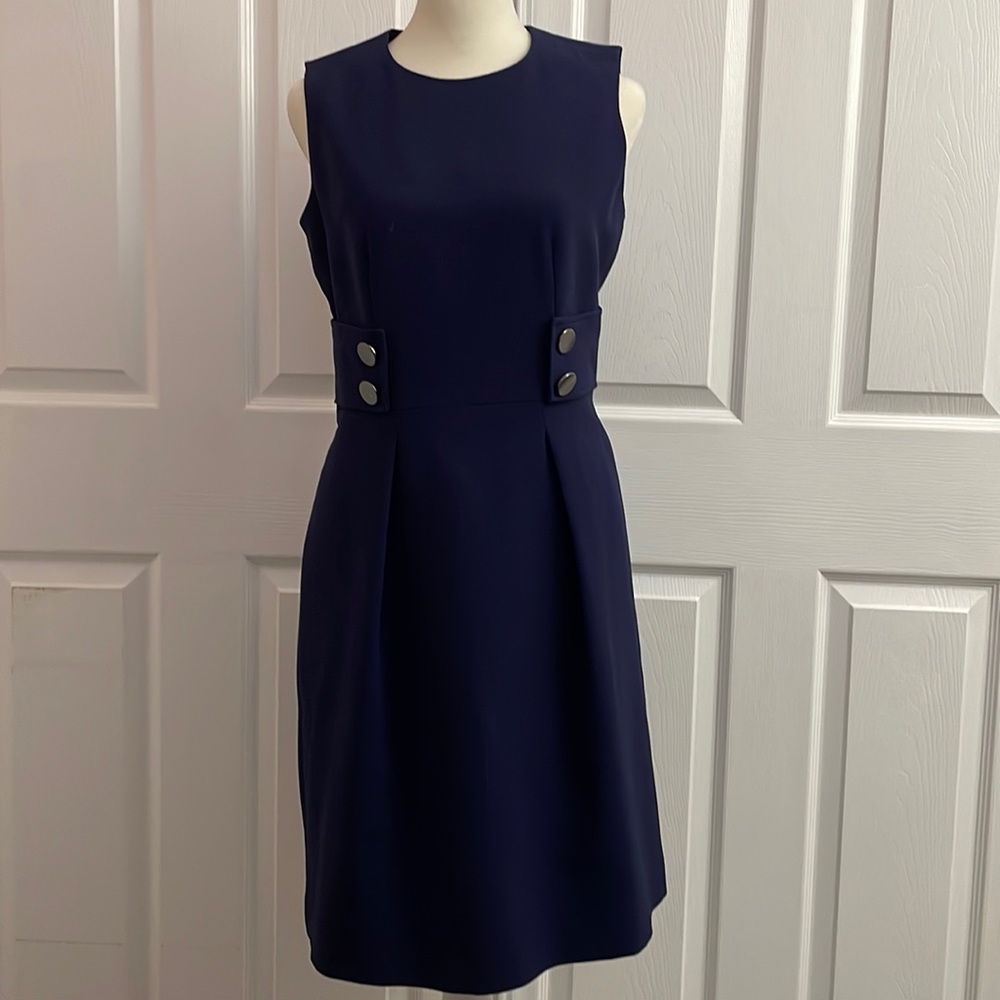Anne Klein Tab-Waist Fit & Flare Dress